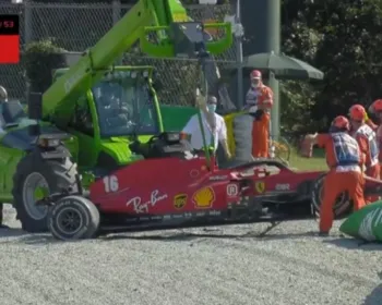 Acidente envolvendo Charles Leclerc interrompe GP da Itália de Fórmula 1