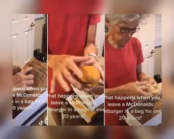 Vídeo: Idosa guarda hambúrguer e batata frita por 24 anos e resultado é chocante