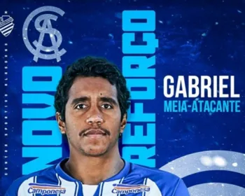 CSA anuncia a contratação do meia Gabriel, ex-Coritiba