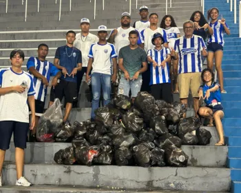 Azulino explica iniciativa de limpar as arquibancadas do Rei Pelé