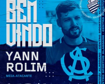 Yann Rolim: novo reforço do CSA passou pelo futebol europeu e catarinense