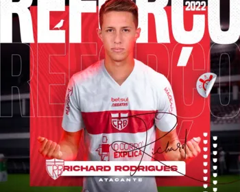 CRB anuncia o atacante Richard Rodrigues para compor a equipe de 2022