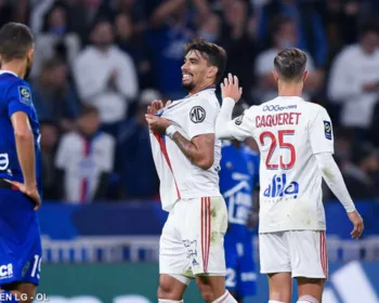 Lucas Paquetá celebra mais um gol em bom momento pelo Lyon: 'Feliz por essa fase artilheira'