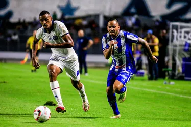 
			
				CSA começa perdendo, mas arranca empate com o Bahia em jogo pela Série B: 1 a 1
			
			