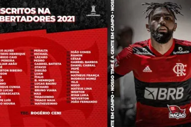 
				Flamengo divulga lista dos 50 jogadores inscritos para a Libertadores 2021
			
			