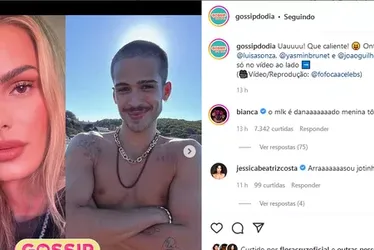 
			
				Bianca Andrade sobre suposto beijo entre João Guilherme e Yasmin Brunet: "Moleque danado"
			
			