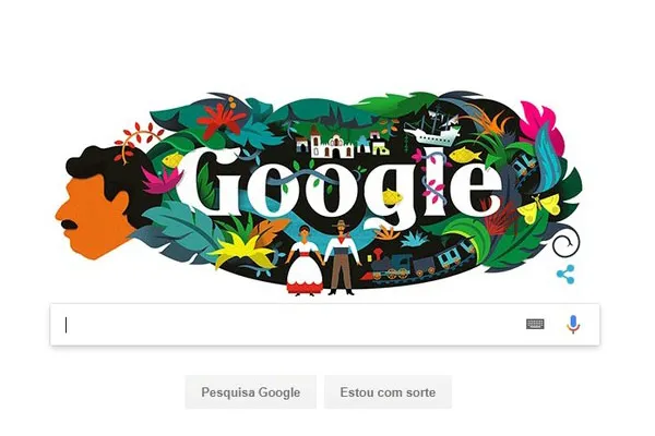 
				
					Gabriel García Márquez é homenageado com doodle do Google
				
				