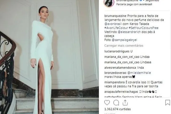
				
					Bruna Marquezine ultrapassa 1 milhão de likes com fotos em Paris
				
				