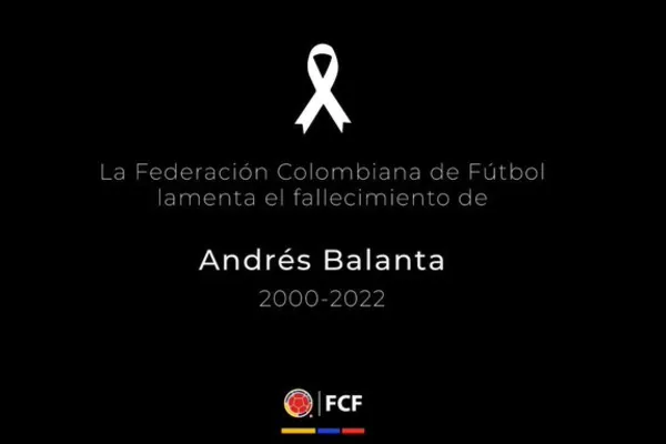 
				
					Jogador colombiano de 22 anos morre durante treinamento
				
				