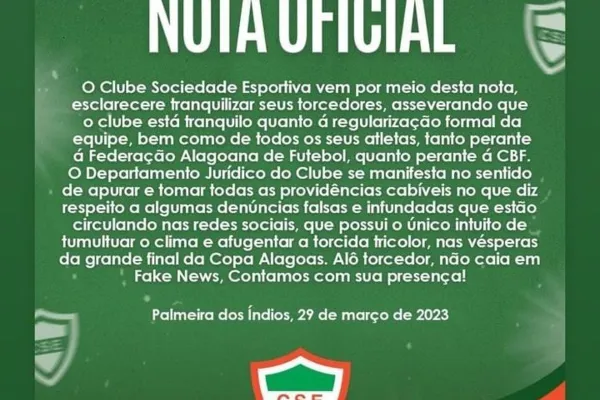 
				
					CSE diz estar tranquilo e que denúncias do Cruzeiro são falsas
				
				