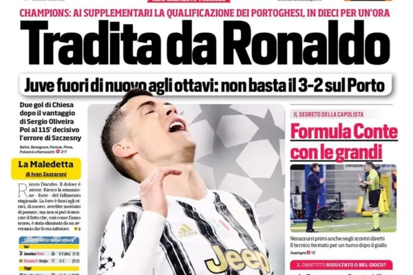 
				
					Cristiano Ronaldo é alvo de críticas de jornais, e diretor da Juventus não garante renovação
				
				