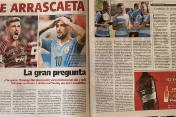 
				
					Arrascaeta é destaque na imprensa uruguaia: 'Por que não brilha na seleção?'
				
				