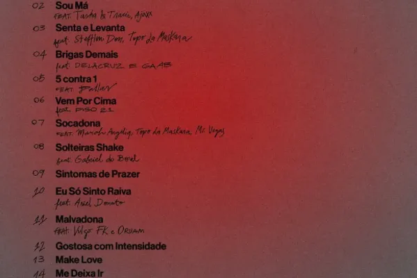 
				
					Ludmilla lança 'Vilã', seu quinto álbum de estúdio, com 15 músicas
				
				