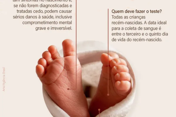 
				
					Teste do pezinho: diagnósticos precoces salvam vida de recém-nascidos
				
				