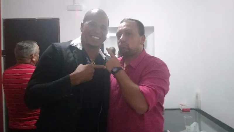 O ídolo Aloísio Chulapa e o comentarista Alê Oliveira participaram da grande festa  
