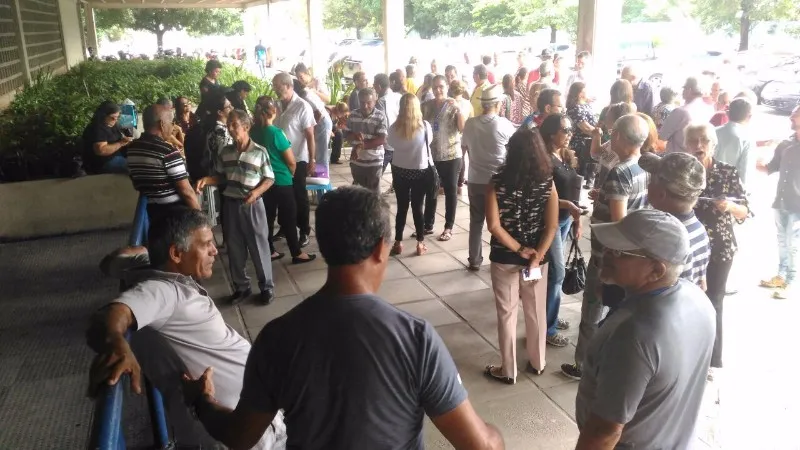 Servidores se reuniram na Eletrobrás para reivindicar dinheiro do Plano Bresser 