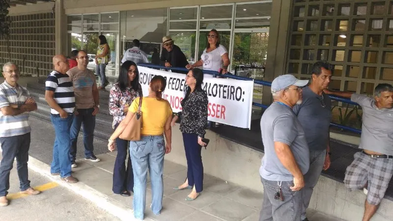 Servidores se reuniram na Eletrobrás para reivindicar dinheiro do Plano Bresser 