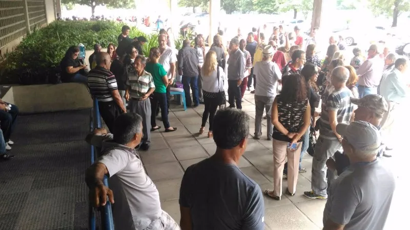 Servidores se reuniram na Eletrobrás para reivindicar dinheiro do Plano Bresser 