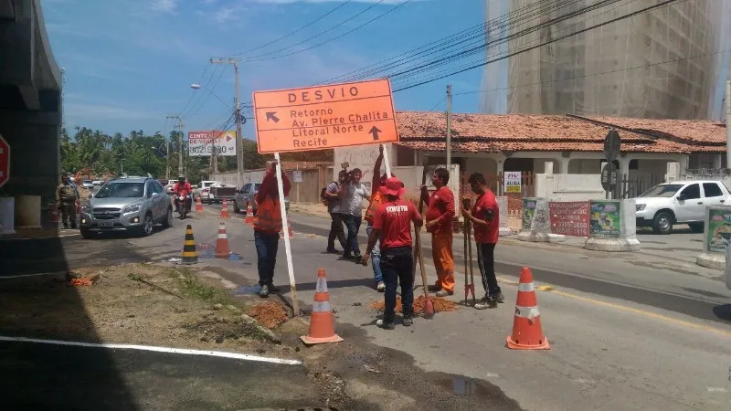 Obra de duplicação gera novo desvio