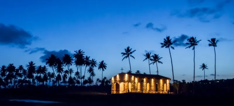 Capela dos Milagres, em Passo de Camaragibe, no litoral norte de Alagoas 