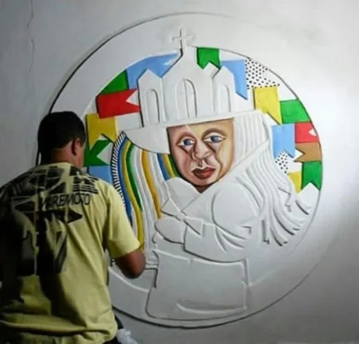 Pintor reuni movimentos artísticos com figuras típicas do Nordeste
