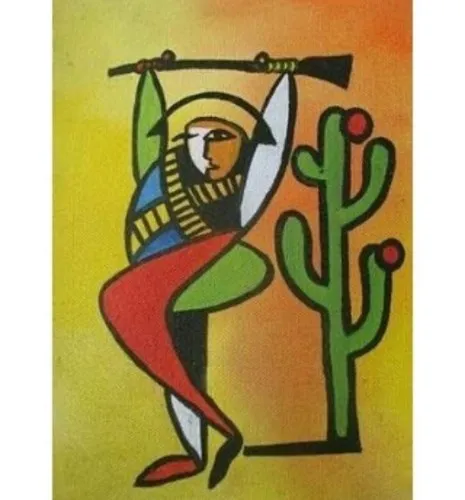 Pintor reuni movimentos artísticos com figuras típicas do Nordeste