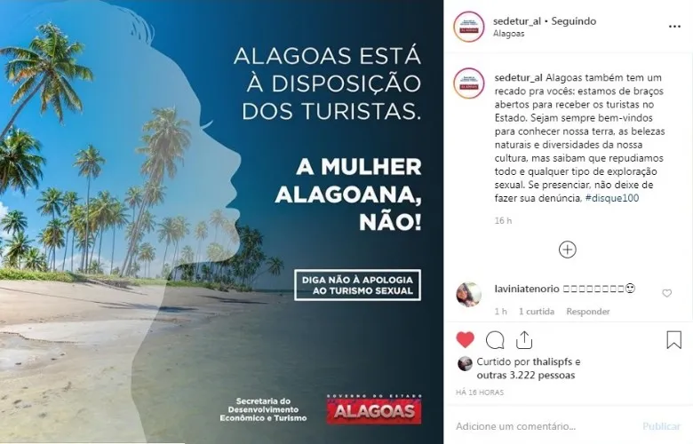 Mensagens nas redes sociais foram compartilhadas em repúdio
