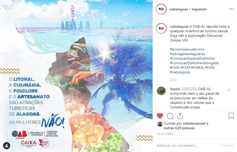 Mensagens nas redes sociais foram compartilhadas em repúdio