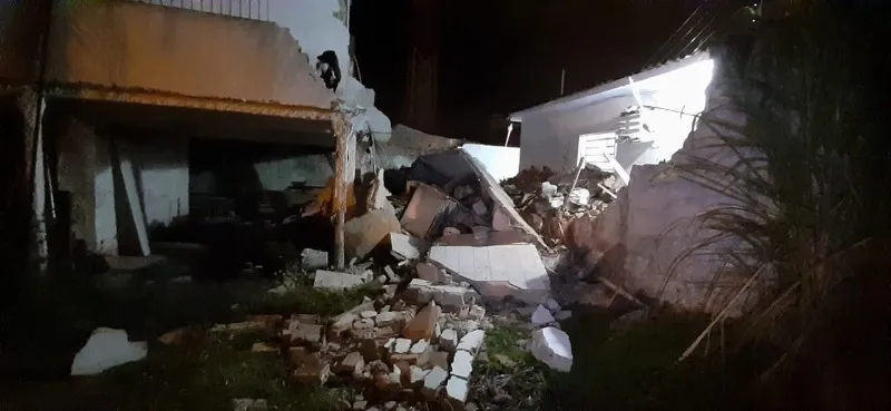 Apesar do susto, ninguém se feriu 