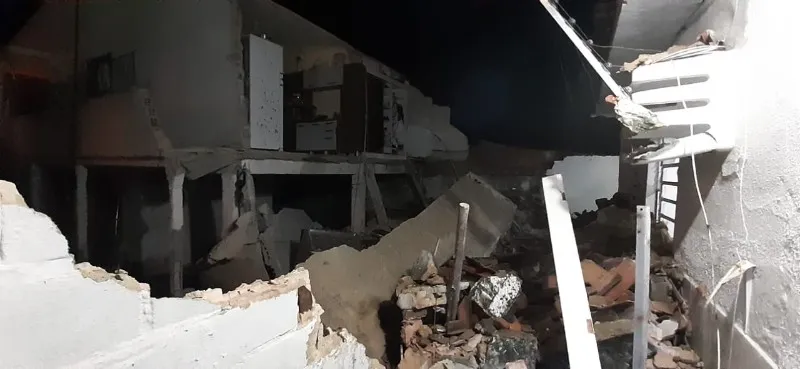 Apesar do susto, ninguém se feriu 
