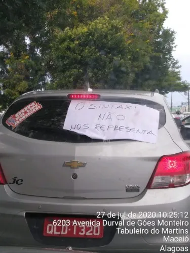 Protesto de taxistas do interior 