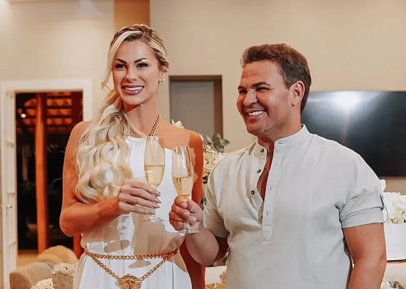 Eduardo costa e sua noiva