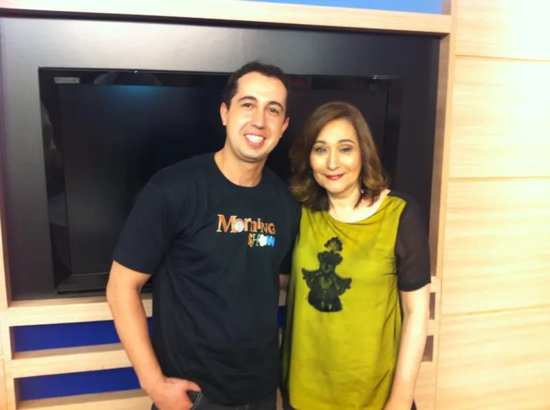 Thiago Rocha e Sônia Abrão