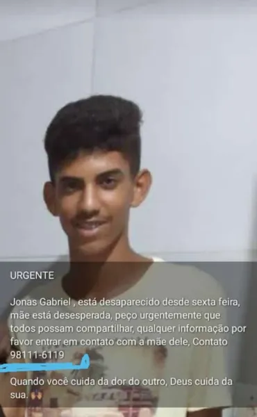 Família denunciou o desaparecimento e informou que residia no conjunto Residencial Maceió I, na Cidade Universitária, em Maceió