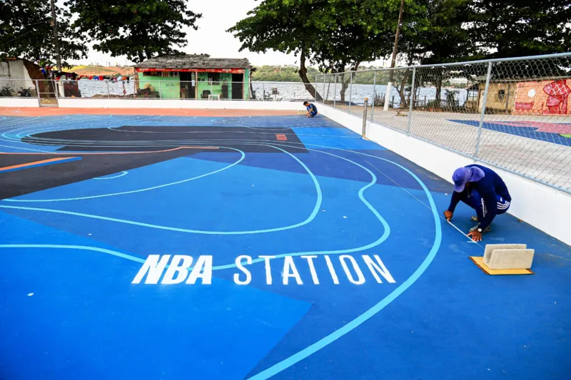 NBA entrega nesta segunda quadra de basquete para comunidade do Vergel