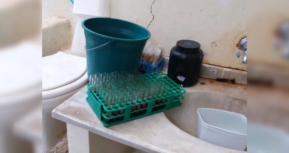 Imagem ilustrativa da imagem Fiscais interditam laboratório que descartava sangue coletado em vaso sanitário