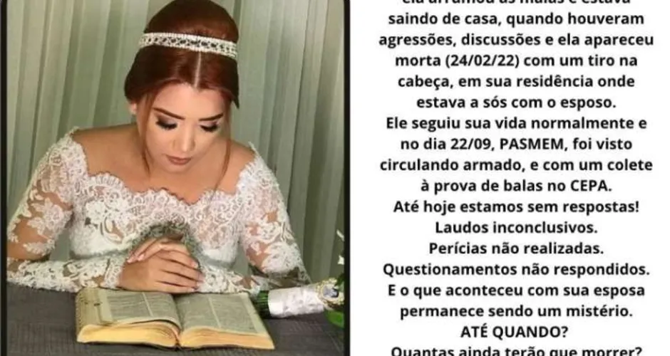 Parentes e amigos de Thayanne Kamilla Almeida Melo Freitas realizam campanha na internet para cobrar desfecho de investigação