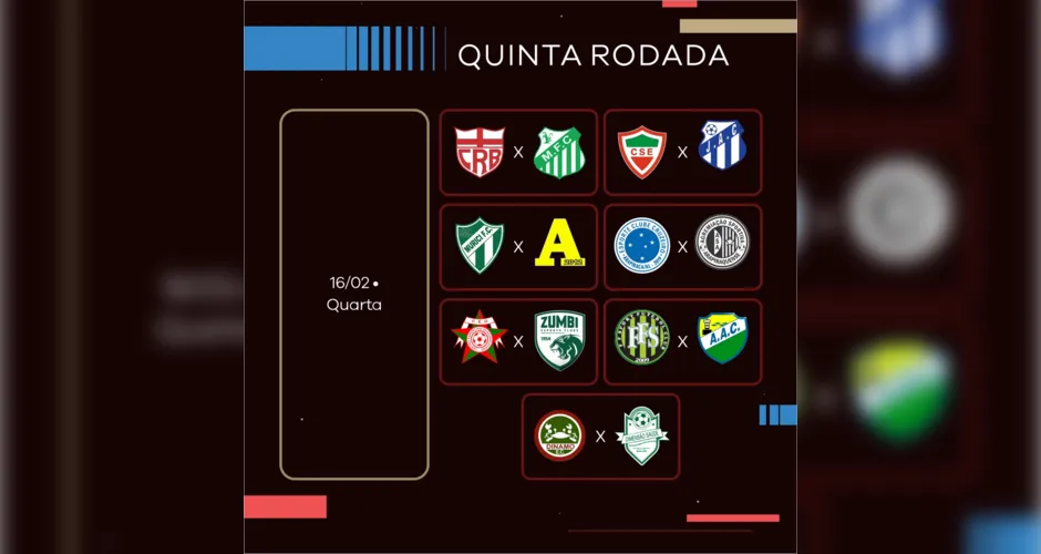 Quinta rodada da Copa Alagoas
