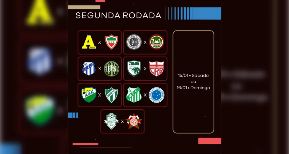 Segunda rodada da Copa Alagoas
