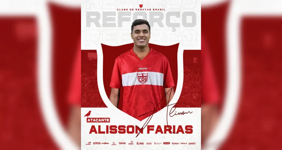 CRB anunciou o retorno de Alisson Farias