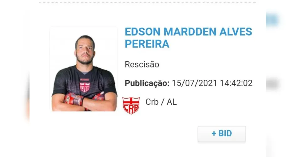 Nome de Edson Mardden apareceu no BID