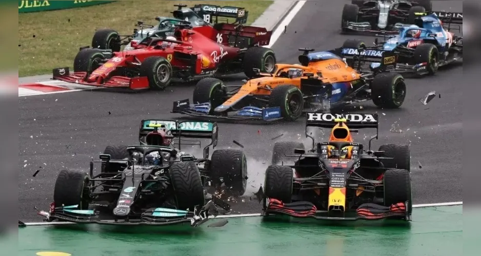 Imagem ilustrativa da imagem Em corrida maluca, Ocon vence e Hamilton retoma ponta do Mundial de F1