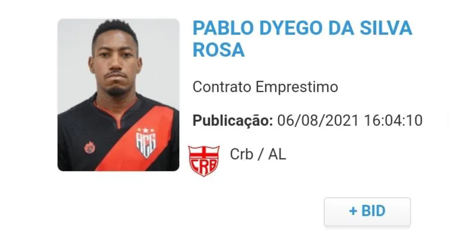Pablo Dyego pode aparecer contra o Londrina