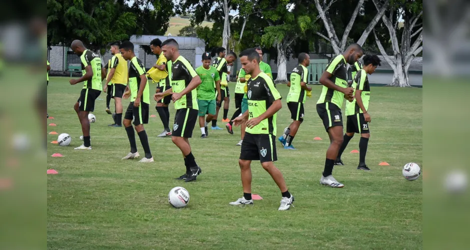Equipe do Verdão da Mata finalizou os treinos na manhã de sexta-feira (11) e segue concentrado para a partida