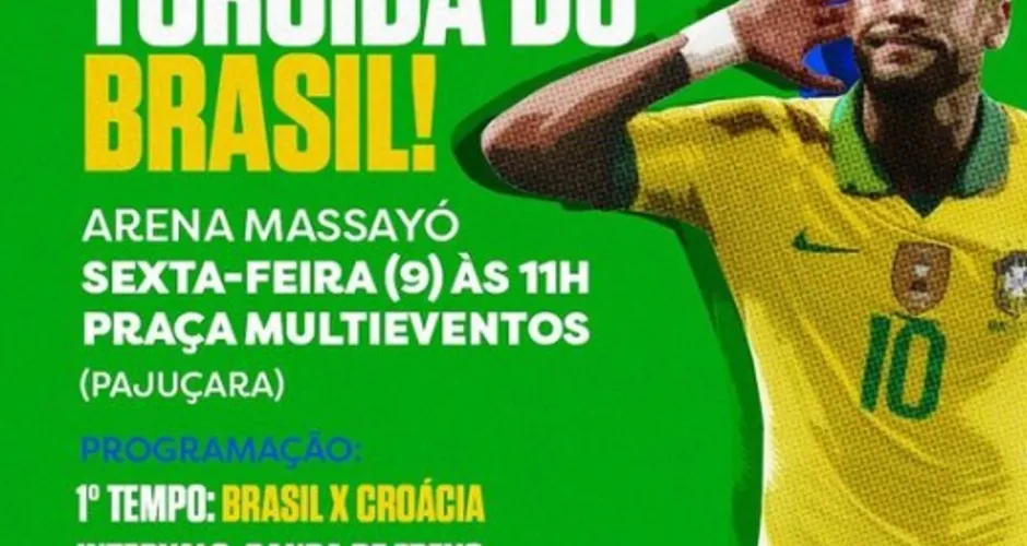 Imagem ilustrativa da imagem Confira os melhores locais para assistir Brasil x Croácia em Maceió
