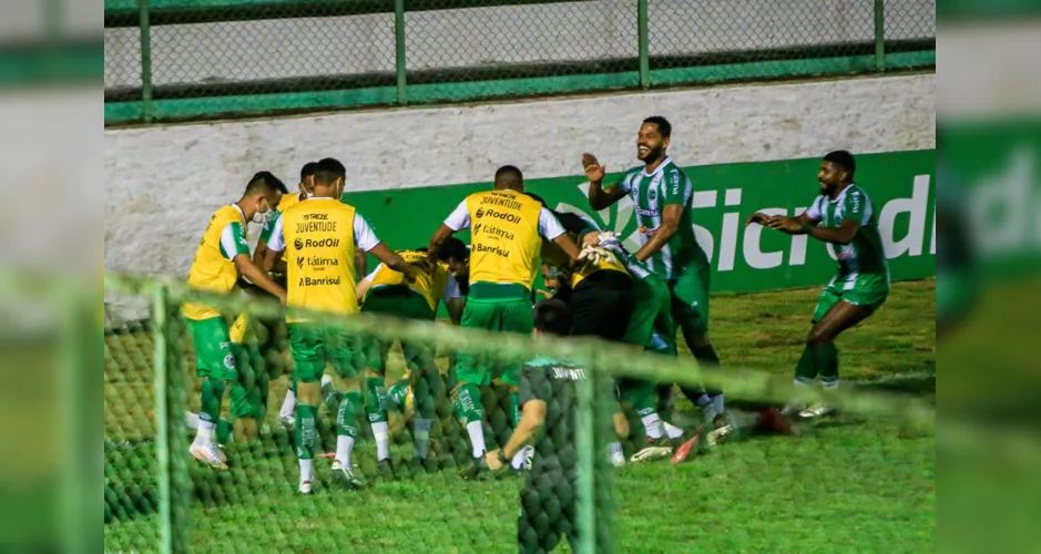 Final do primeiro tempo foi marcado pelo primeiro gol do Juventude