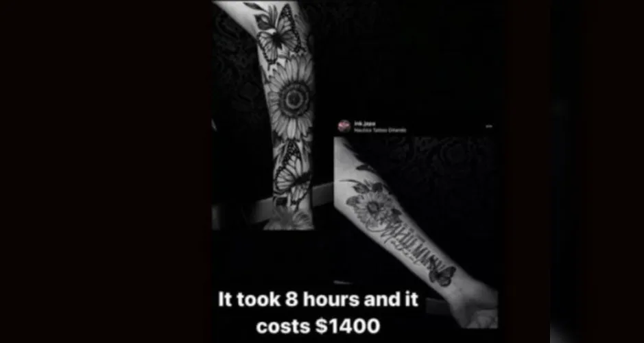 Imagem ilustrativa da imagem Filha de Carla Perez e Xandy revela ter gastado uma 'pequena fortuna' em tatuagem