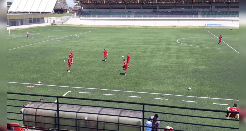 Sergipe treinou no Estádio da Ufal, palco do jogo