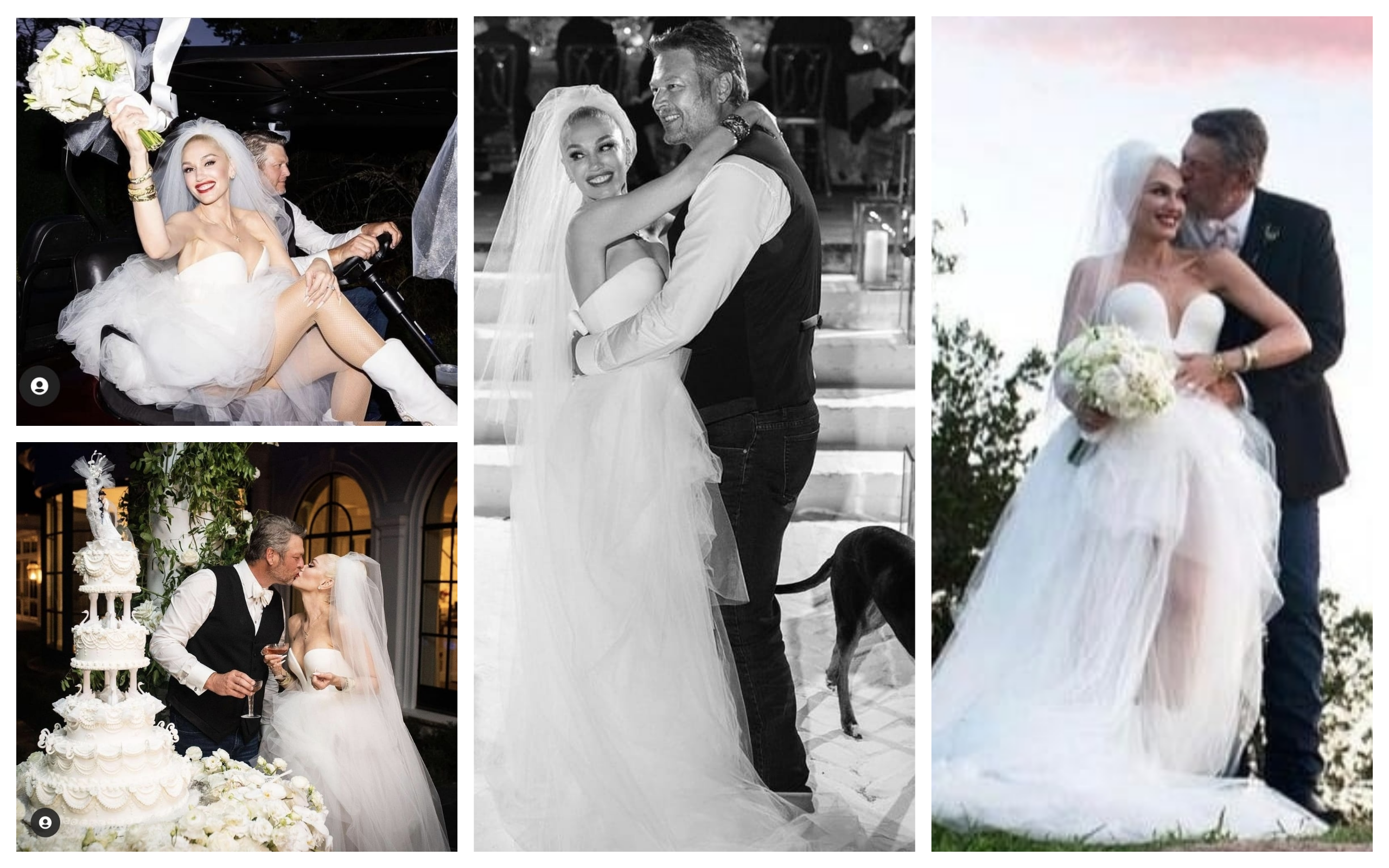 Casamento da cantora Gwen Stefani e o sertanejo Blake Shelto /  Jeremy Bustos