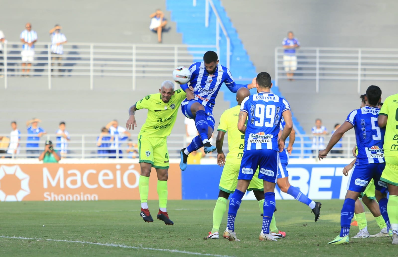 CSA atropela Murici no Rei Pelé e garante o 3º lugar do Alagoano: 8 a 0